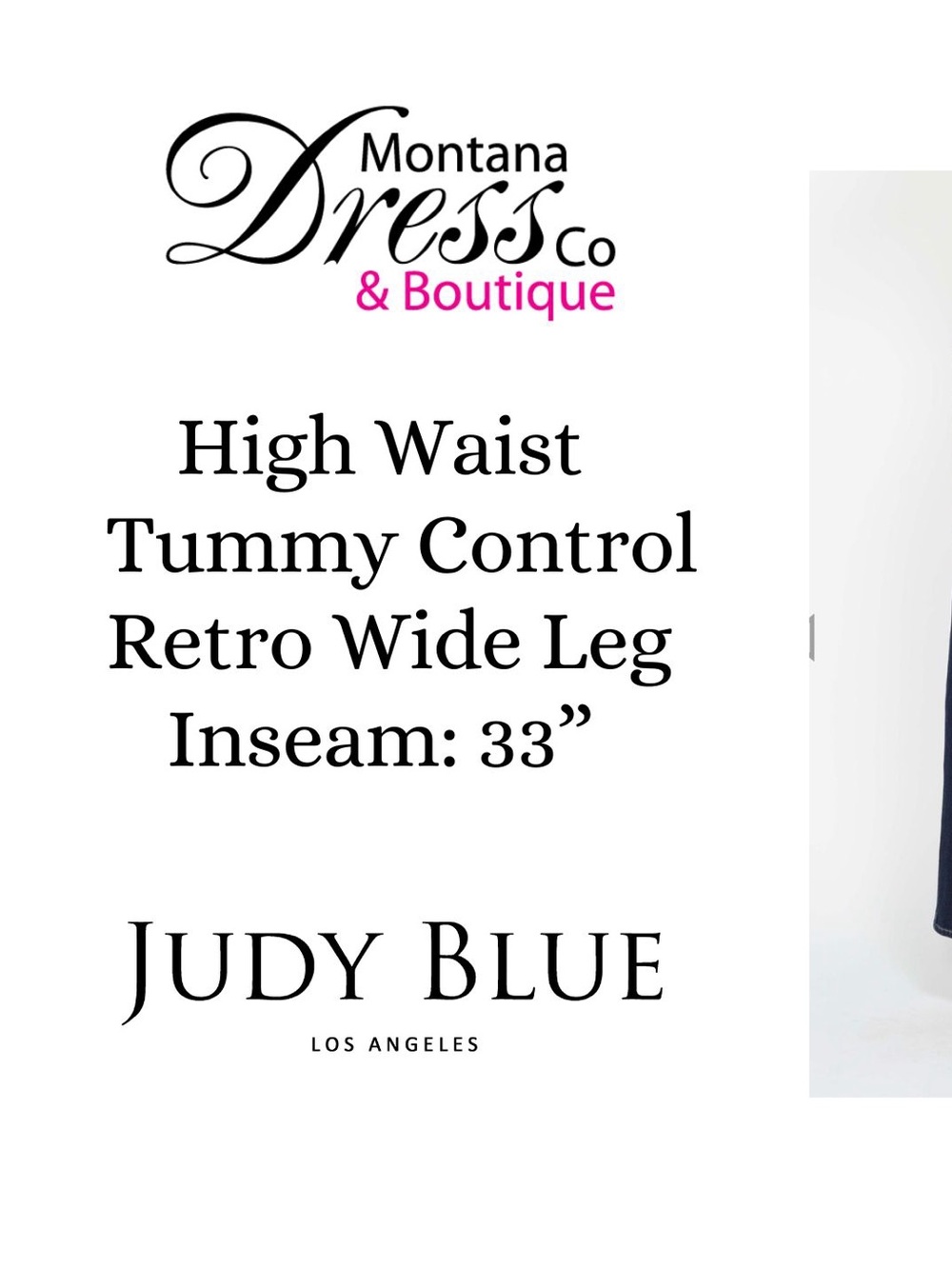 Judy Blue High Waist Retro Wide Leg Jean